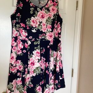 White Mark fit and flare dress